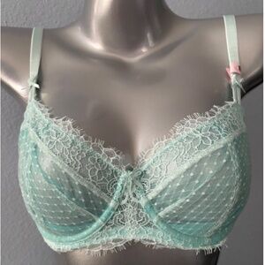 Victoria's Secret Dream Angels Unlined Uplift w/ Sling Crystal Water Lace Bra